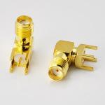 PCB Mount SMA Connector Right Angle (Jack,Female,50Ω) L15.1mm